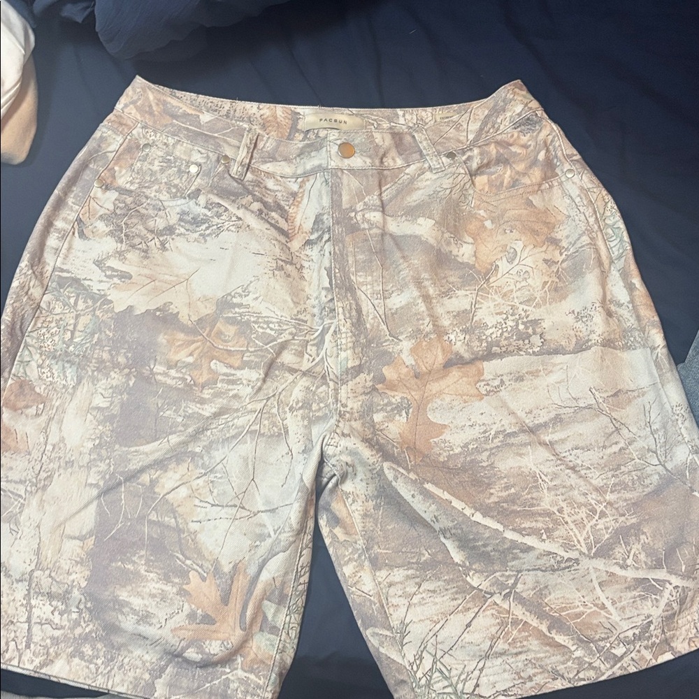 PacSun Camouflage Jean Shorts